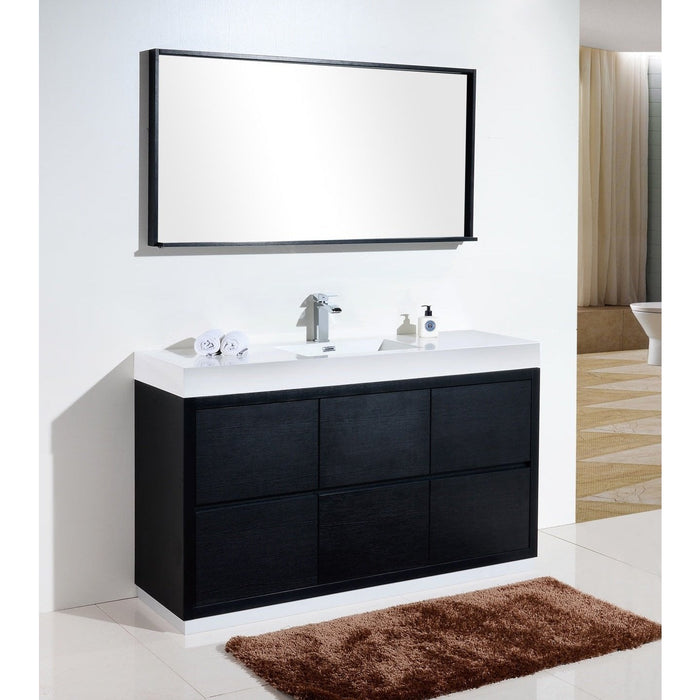 KubeBath Bliss 60" Free Standing Modern Bathroom Vanity KubeBath