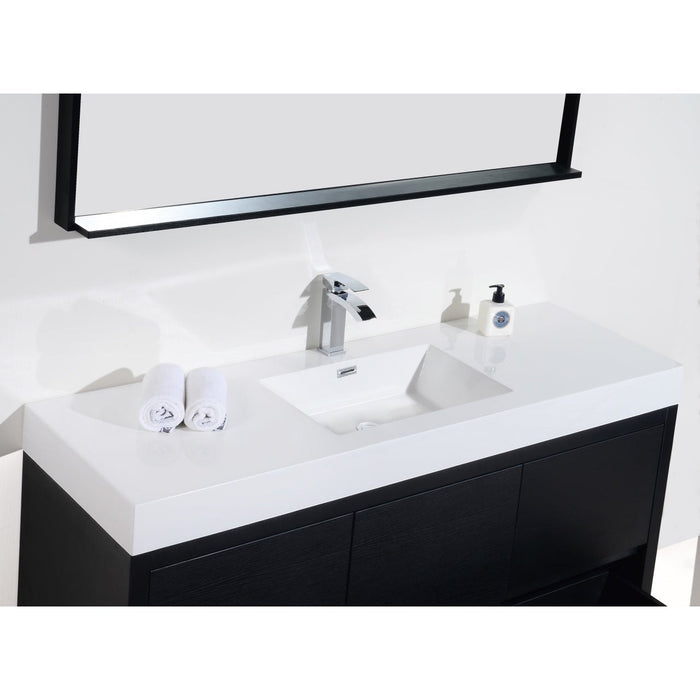 KubeBath Bliss 60" Free Standing Modern Bathroom Vanity KubeBath