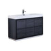 KubeBath Bliss 60" Free Standing Modern Bathroom Vanity KubeBath