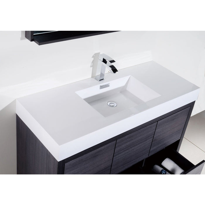 KubeBath Bliss 60" Free Standing Modern Bathroom Vanity KubeBath