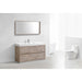 KubeBath Bliss 60" Free Standing Modern Bathroom Vanity KubeBath