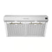 Forno Bari Espresso 30-Inch 400 CFM Under Cabinet Range Hood in Stainless Steel FRHUC5255-30S FORNO