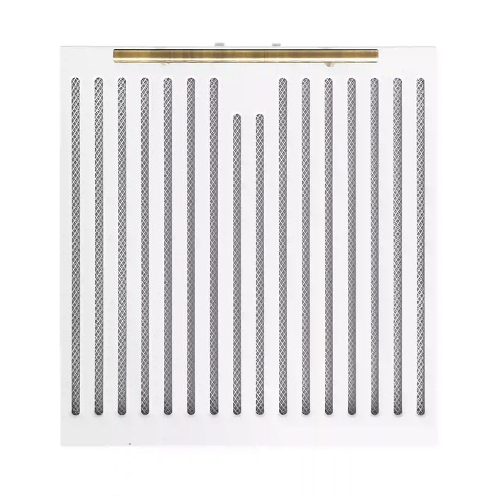 Forno Bari Espresso 30-Inch 400 CFM Under Cabinet Range Hood in White with Brass/Stainless Steel Handle FRHUC5255-30WHT FORNO