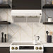 Forno Bari Espresso 30-Inch 400 CFM Under Cabinet Range Hood in White with Brass/Stainless Steel Handle FRHUC5255-30WHT FORNO