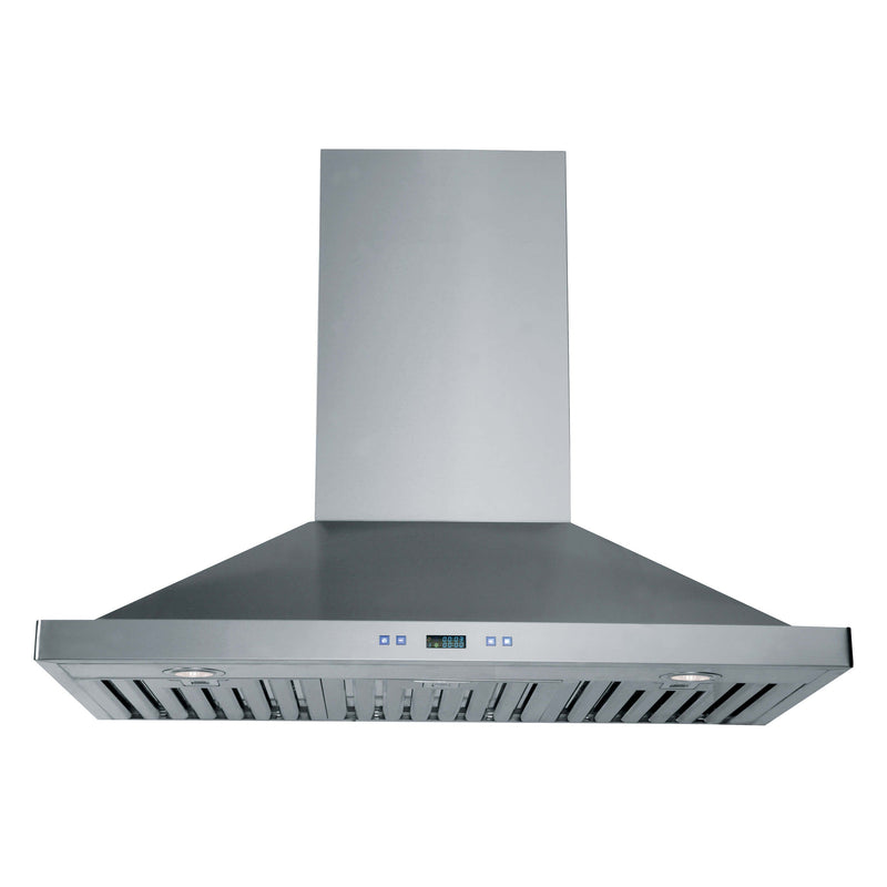 Forno 4-Piece Pro Appliance Package - 36-Inch Gas Range, Refrigerator, Wall Mount Hood, & 3-Rack Dishwasher in Stainless Steel