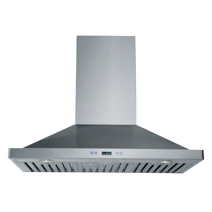Forno 2-Piece Appliance Package - 36-Inch Dual Fuel Range & Wall Mount Hood in Stainless Steel FORNO