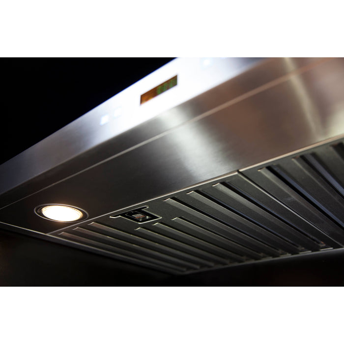 Forno 2-Piece Appliance Package - 36-Inch Dual Fuel Range & Wall Mount Hood in Stainless Steel FORNO