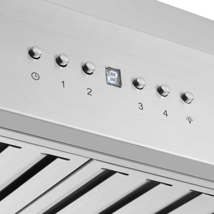 Forno 5-Piece Appliance Package - 30-Inch Electric Range, Wall Mount Range Hood, French Door Refrigerator, Dishwasher, and MicrowaveOven in Stainless Steel FORNO