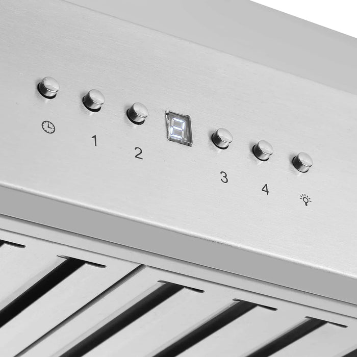 Forno 4-Piece Appliance Package - 48-Inch Dual Fuel Range, Refrigerator, Wall Mount Hood, & 3-Rack Dishwasher in Stainless Steel FORNO