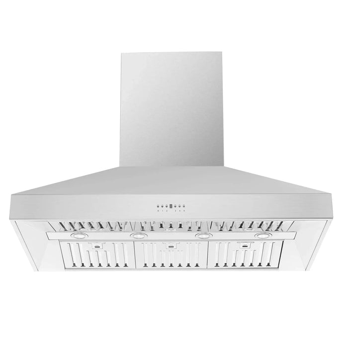 Forno 2-Piece Appliance Package - 48-Inch Gas Range & Wall Mount Hood in Stainless Steel FORNO