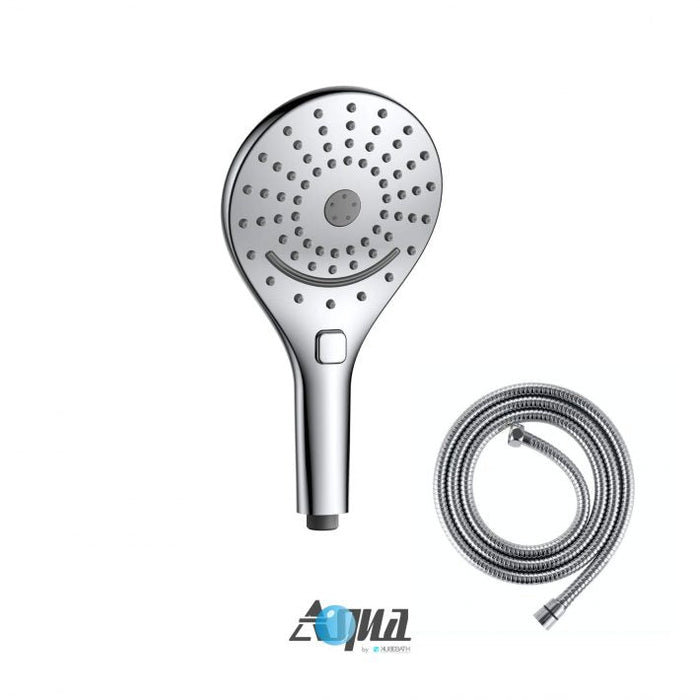 KubeBath Aqua Rondo Multifunction Handheld With Flexible Hose KubeBath
