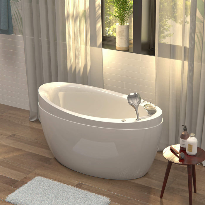 Empava 48" Freestanding Air Massage Japanese-Style Bathtub with Reversible Drain (EMPV-48JT011) Empava