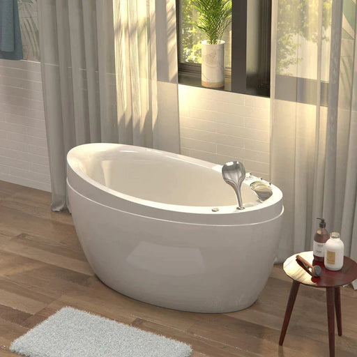 Empava 59" Freestanding Japanese Style Soaking Bathtub with Reversible Drain (EMPV-59JT011) Empava