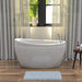 Empava 59" Freestanding Japanese Style Soaking Bathtub with Reversible Drain (EMPV-59JT011) Empava