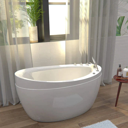 Empava 59" Freestanding Japanese Style Soaking Bathtub with Reversible Drain (EMPV-59JT011) Empava