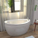 Empava 59" Freestanding Japanese Style Soaking Bathtub with Reversible Drain (EMPV-59JT011) Empava
