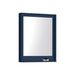 KubeBath Kube 24" Blue Finish Framed Mirror With Shelve KubeBath