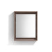 KubeBath Kube Butternut Finish Framed Mirror With Shelve KubeBath