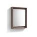 KubeBath Kube Butternut Finish Framed Mirror With Shelve KubeBath