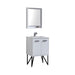 KubeBath Bosco Modern Bathroom Vanity with Quartz Countertop and Matching Mirror KubeBath