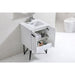 KubeBath Bosco Modern Bathroom Vanity with Quartz Countertop and Matching Mirror KubeBath