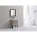 KubeBath Bosco Modern Bathroom Vanity with Quartz Countertop and Matching Mirror KubeBath