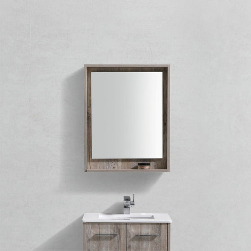 KubeBath Bosco 24" Framed Mirror With Shelve KubeBath