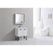 KubeBath Bosco Modern Bathroom Vanity with Quartz Countertop and Matching Mirror KubeBath