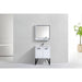 KubeBath Bosco Modern Bathroom Vanity with Quartz Countertop and Matching Mirror KubeBath