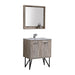 KubeBath Bosco Modern Bathroom Vanity with Quartz Countertop and Matching Mirror KubeBath