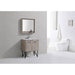 KubeBath Bosco Modern Bathroom Vanity with Quartz Countertop and Matching Mirror KubeBath