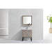 KubeBath Bosco Modern Bathroom Vanity with Quartz Countertop and Matching Mirror KubeBath