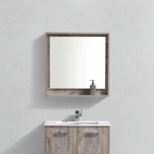 KubeBath Bosco 30" Framed Mirror With Shelve KubeBath