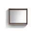 KubeBath Kube Butternut Finish Framed Mirror With Shelve KubeBath