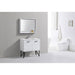 KubeBath Bosco Modern Bathroom Vanity with Quartz Countertop and Matching Mirror KubeBath