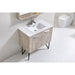 KubeBath Bosco Modern Bathroom Vanity with Quartz Countertop and Matching Mirror KubeBath