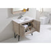 KubeBath Bosco Modern Bathroom Vanity with Quartz Countertop and Matching Mirror KubeBath