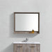 KubeBath Bosco 36" Framed Mirror With Shelve KubeBath