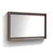 KubeBath Kube 48" Butternut Framed Mirror With Shelve KubeBath