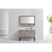 KubeBath Bosco Modern Bathroom Vanity with Quartz Countertop and Matching Mirror KubeBath