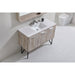 KubeBath Bosco Modern Bathroom Vanity with Quartz Countertop and Matching Mirror KubeBath