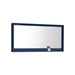 KubeBath Kube 70" Blue Finish Framed Mirror With Shelve KubeBath