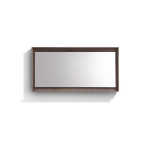 KubeBath Kube 60" Framed Mirror With Shelve KubeBath