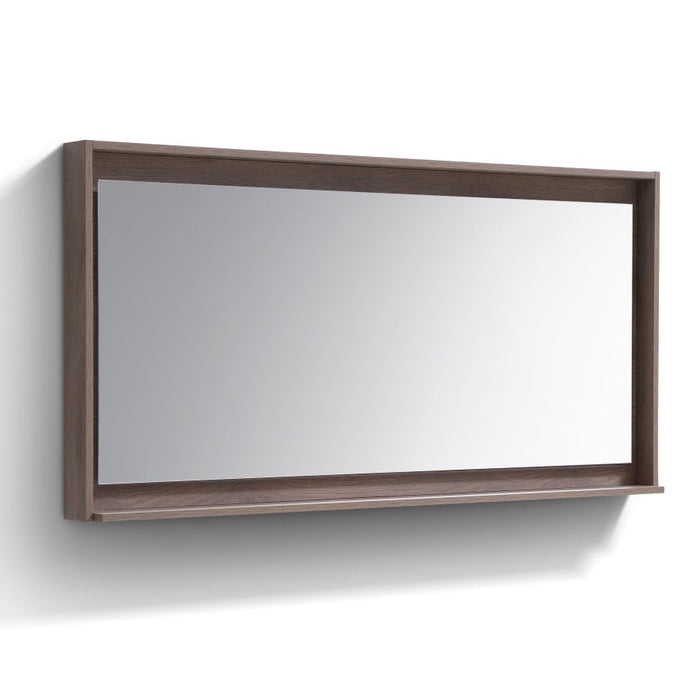 KubeBath Kube 60" Framed Mirror With Shelve KubeBath
