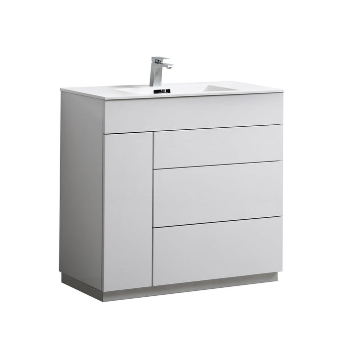 KubeBath Milano Modern Bathroom Vanity KubeBath