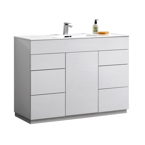 KubeBath Milano 48" Modern Bathroom Vanity KubeBath