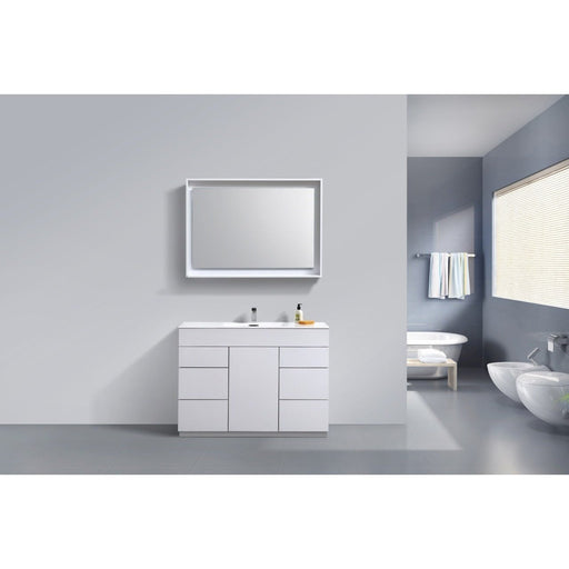 KubeBath Milano 48" Modern Bathroom Vanity KubeBath