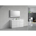 KubeBath Milano 60" Double Sink Modern Bathroom Vanity KubeBath