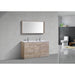KubeBath Milano 60" Double Sink Modern Bathroom Vanity KubeBath