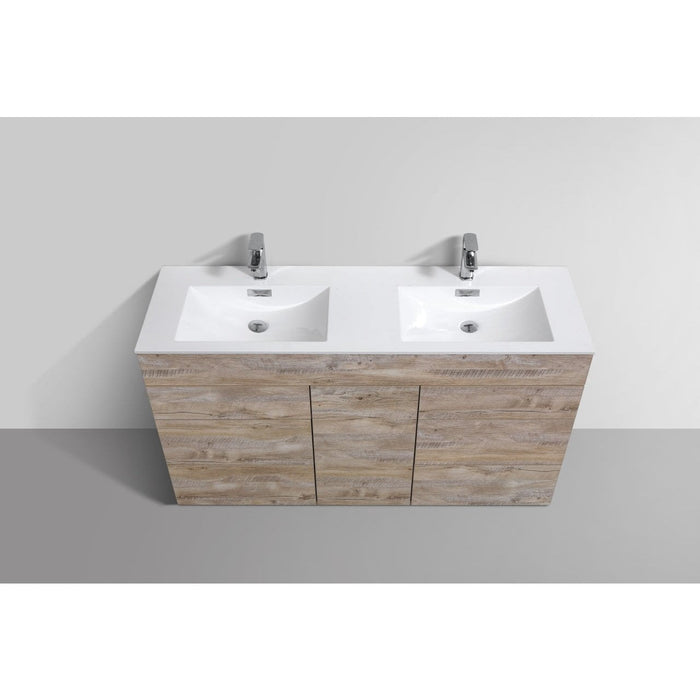 KubeBath Milano 60" Double Sink Modern Bathroom Vanity KubeBath